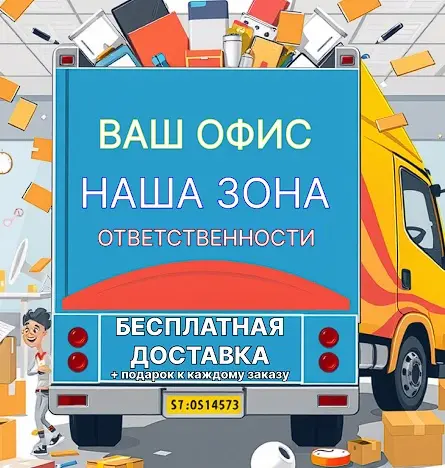 Бесплатная доставка канцтоваров и бумаги